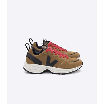 Veja VENTURI BASTILLE SUEDE Men's Running Shoes Brown | CA 177KOR